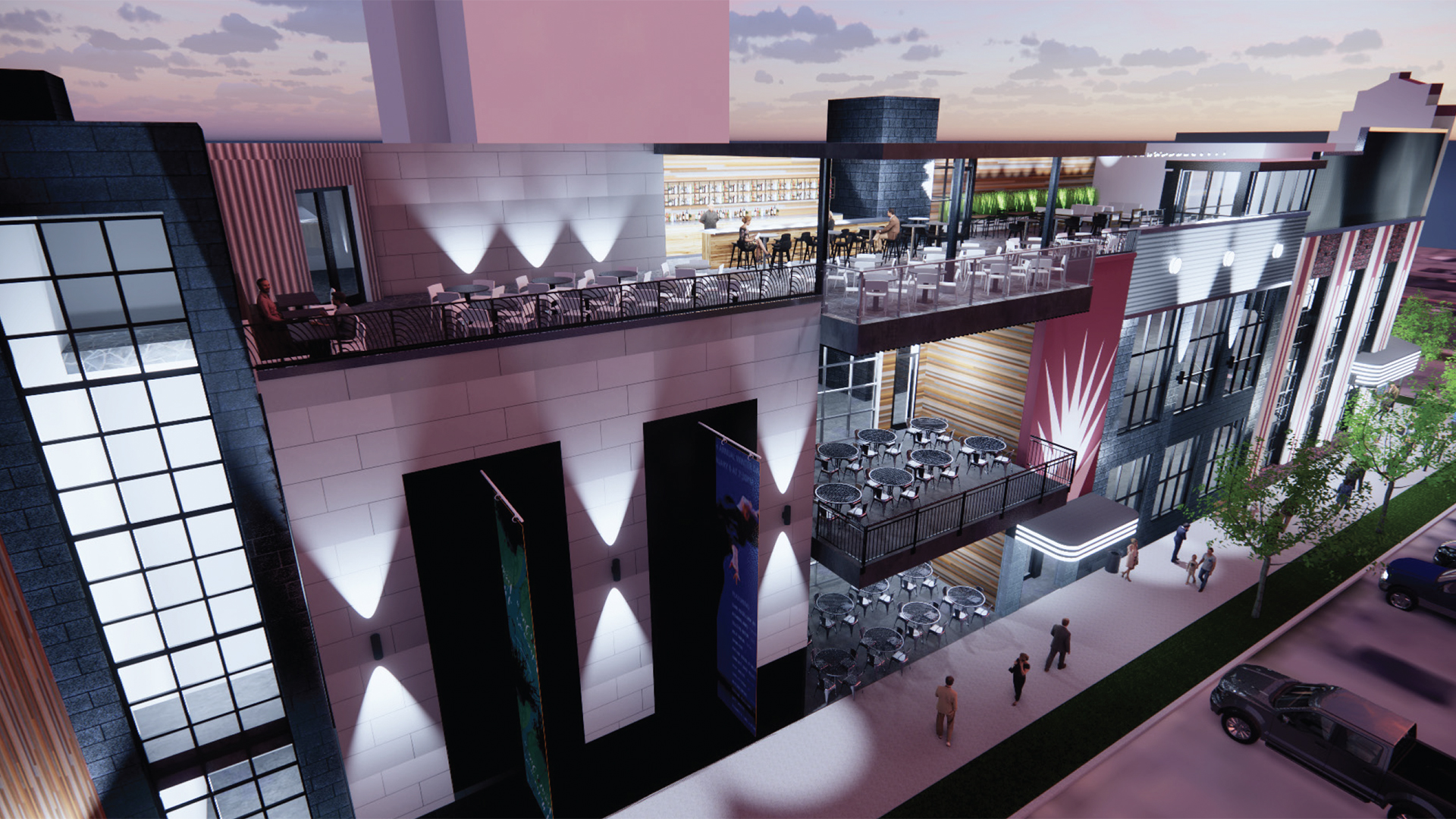 Exterior rendering of the Ovation